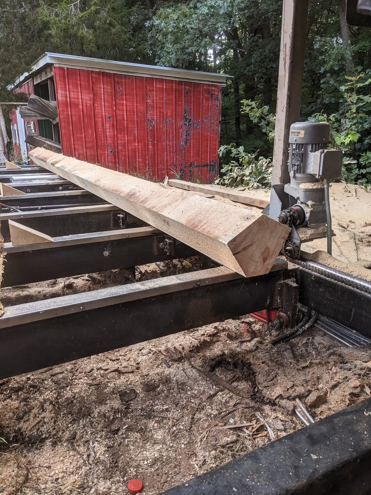 Finished lumber ready for pickup